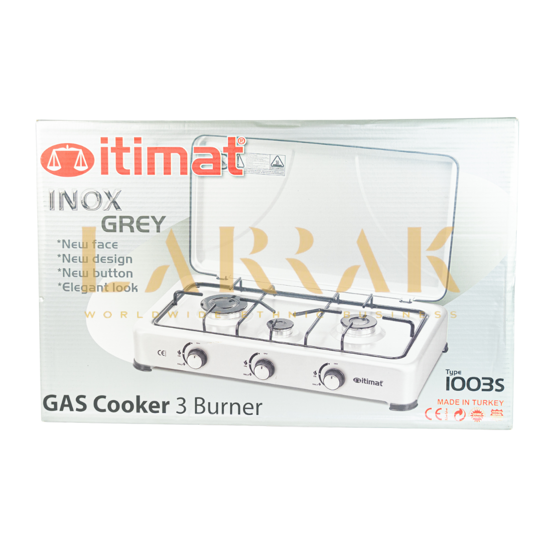 CUISINIÈRE À GAZ EN INOX 4 MARQUES