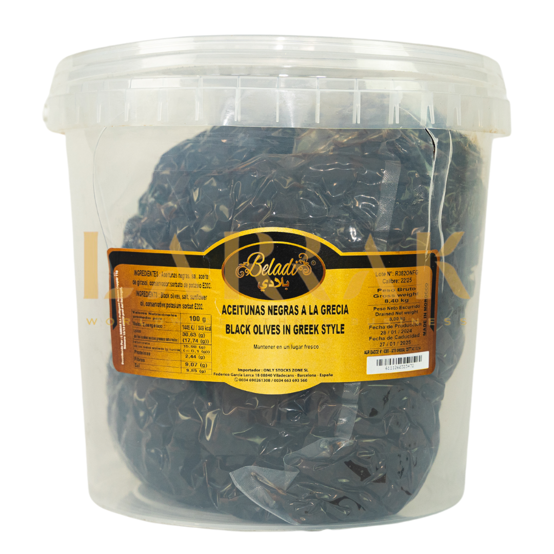 BLACK OLIVES, GREECE 8KG