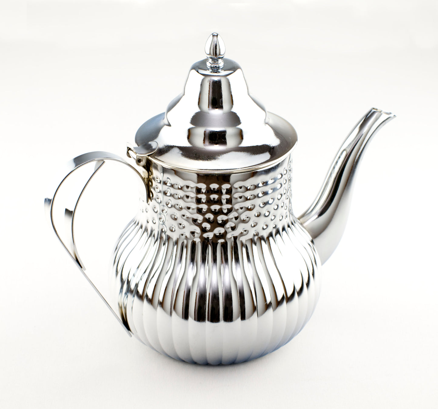 TETERA PLATEADA CON DISEÑO