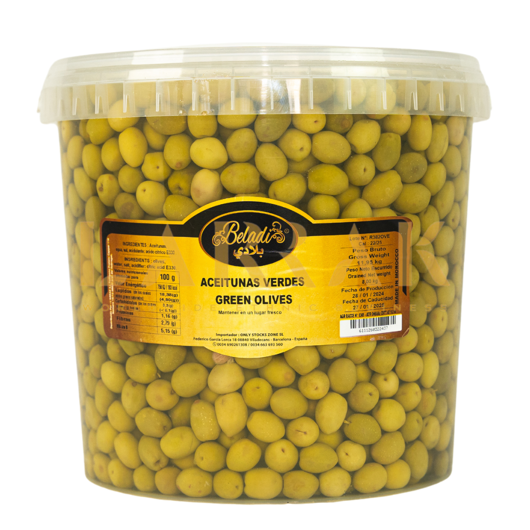 OLIVAS VERDES AL NATURAL 8 KGS