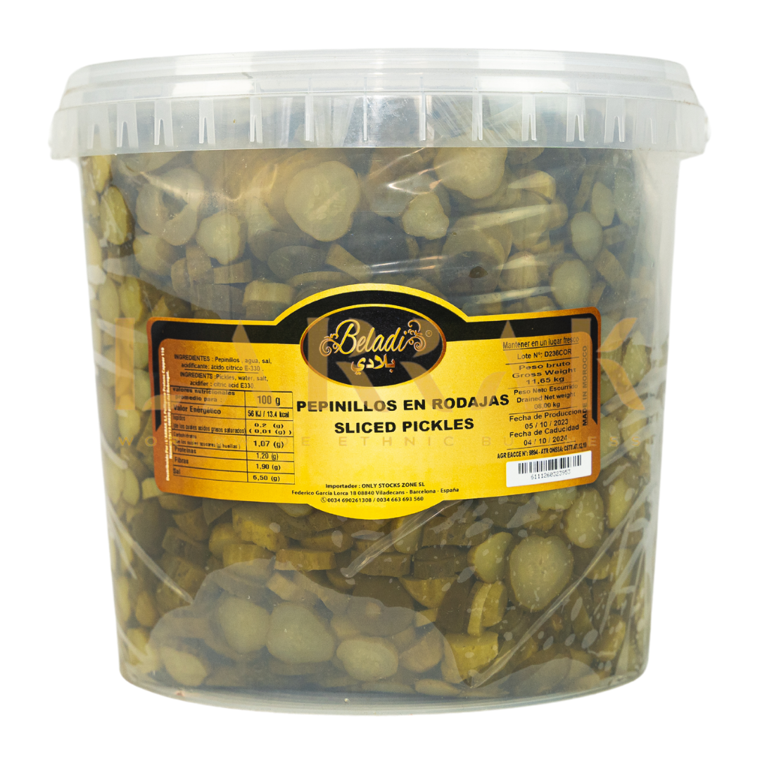 PEPINILLO A RODAJAS CUBO 8KG